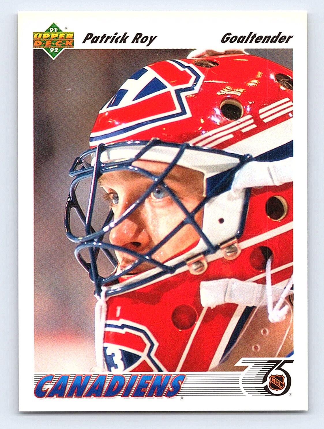 1991-92 Upper Deck #137b Patrick Roy