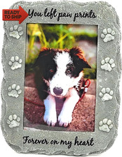 Pet Memorial Picture Frame Keepsake for Dog or Cat, Perfect Loss
