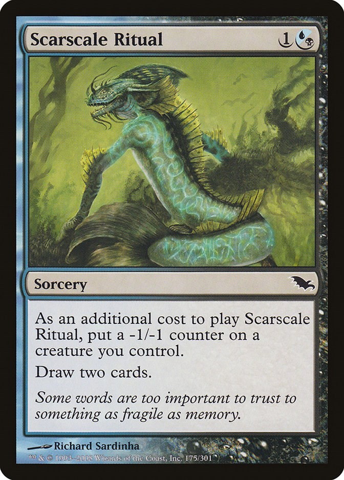 Shadowmoor Scarscale Ritual MTG Magic the Gathering NM