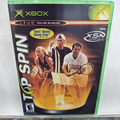 Top Spin (Microsoft Xbox, 2003) With New Cover 