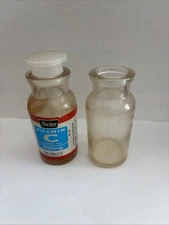 Vintage Pay Less Drug  Vitamin C Tablets Glass Bottle And Non Branded Bottle