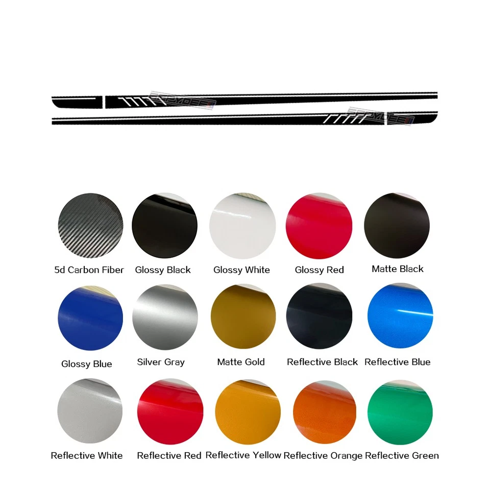 Calcomanía adhesiva a rayas laterales de coche para Mercedes Benz SLK SLC Clase R170 R171 R172 Foto 2 de 4