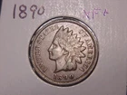 1890 INDIAN HEAD CENT XF + POPULAR BETTER DATE SHIPS FREE