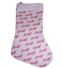 2 Budweiser Christmas Stockings Vintage 