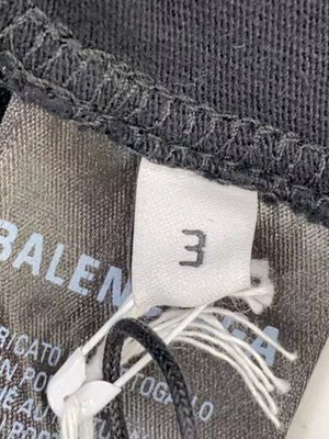 BALENCIAGA/x Adidas 3-Stripe Oversized LS Tee/3/BLK/728789 | eBay