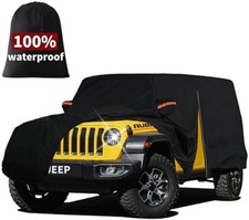 Kayme 7 Layers Car Cover Custom Fit for Jeep Wrangler 4 Dr/Unlimited 4 Door JK
