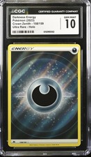 2023 Crown Zenith Pokemon Darkness Energy CGC 10 158/159 on eBay