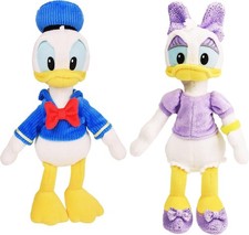 Disney Junior Donald and Daisy Duck Beanbag Plushie 2-Pack, Stuffed Animals, Kid