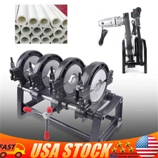HDPE PP PE Butt Fusion Welding Machine Manual Piping Pipe Fusion Welder 4 Clamps