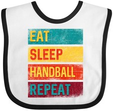 Inktastic Handball Player Sports Gift Baby Bib Ball Court Games Clothing Infant