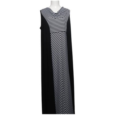 Roz & Ali, Maxikleid, Größe: 46, Schwarz/Weiß, Elasthan/Polyester, Streifen #qzF