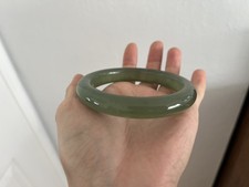 Grüner Serpentin Jade Armreif Armband 