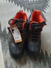 Portwest Black Leather Safety Work Boots Size 5/38 Unisex Womens Mens