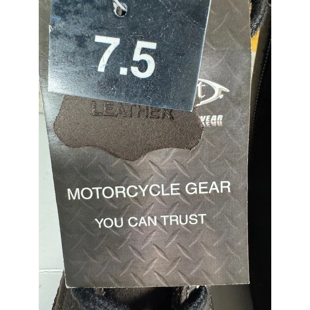 NUEVO CON ETIQUETAS Xelement Mujeres Cuero Marrón Botas de Motocicleta Cremallera Lateral Con Cordones Talla 7.5 Foto 4 de 4