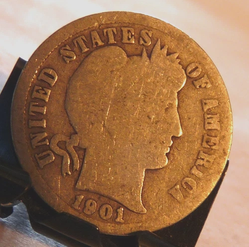 1901 O  Barber Dime 90% Silver New Orleans Mint