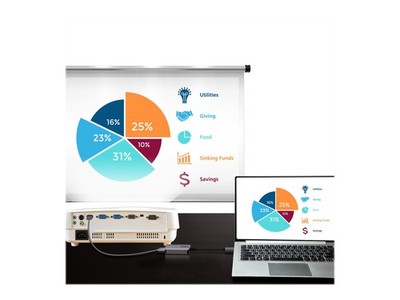 ATEN Video- / Audio-Adapter USB-C M bis HDMI W USB 3.2 Gen 1 / Thunderbolt 3 /
