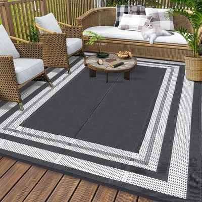 GAOMON Outdoor Rug for Patio 9x18 Plastic Straw Rug Waterproof Reversible Mat...