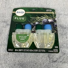 Febreze Plug-In Limited Edition White Pine Juniper Berry Oil Refills 2 Count