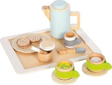 small foot Coffee and Tea Set, wood, 15 pcs. kitchen toy, role play for kids age