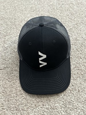 V s Barbershop Stacked Logo SnapBack Trucker Hat Cap Port Authority Haircut