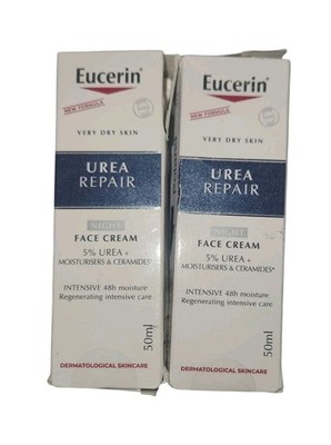 2X - Eucerin Replenishing Skin Relief Face Cream (with 5% Urea), DAMAGED BOXES