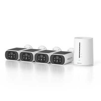 ARCCTV 4MP Überwachungskamera Kamera Set Außen Funk Wifi Solar Kamera 64GB