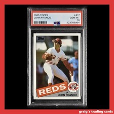 1985 Topps Rookie RC John Franco #417 PSA 10 GEM-MT