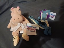Disney Store Fantasia Dancing Alligator Hippo Lot Mini Bean Bag Plush