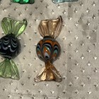 11 Piece Lot Vintage Hand Blown Art Glass Wrapped Candy - Murano Art Style Glass — photo 7