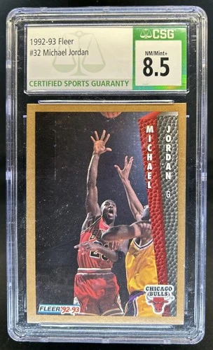 1992-93 Fleer Michael Jordan #32 Bulls CSG 8.5