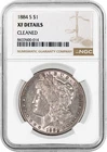 1884 S $1 Morgan Silver Dollar NGC XF Details Cleaned Key Date Coin
