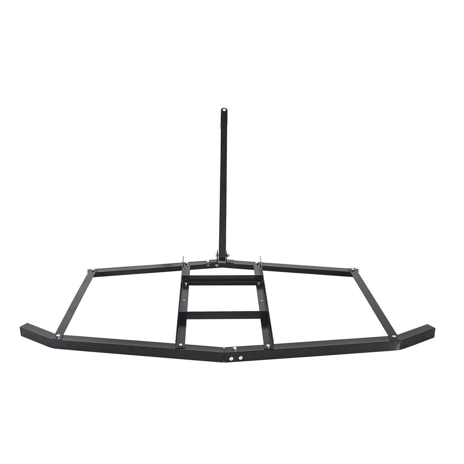 Herse traînée de 1880 mm pour quad et tracteur agricole, égaliseur en acier noir robust
