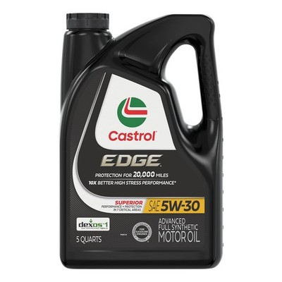 Castrol Edge 5W-30 Advanced Full Synthetic Motor Oil 5 Quarts