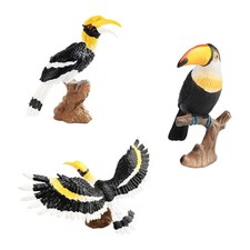 Toucan Bird Model Figure Toy Kids Collection SafariParks Animal Desk Display Toy