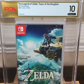 Zelda Tears of the Kingdom Nintendo Switch PSA 10 A++ 1st Print CGC VGA WATA