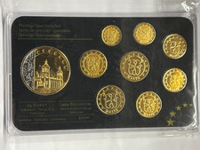 PRESTIGE SPECIMEN SET GOLD UND RHODIUM "Malta 2007"  OVP 24KARAT GOLD LIM. 100