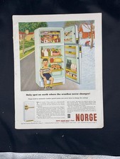 Magazine Ad* - 1955 - NORGE Refrigerators - Mid Century Modern