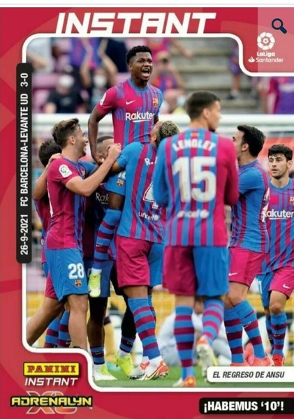EL REGRESO DE ANSU FATI - #11 PANINI INSTANT CARD LIGA SANTANDER 21 22 PREVENTA