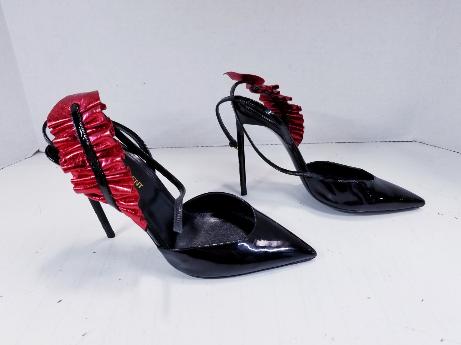 SAINT LAURENT Edie 110 foglia arricciacapelli taglia 39 (9US)