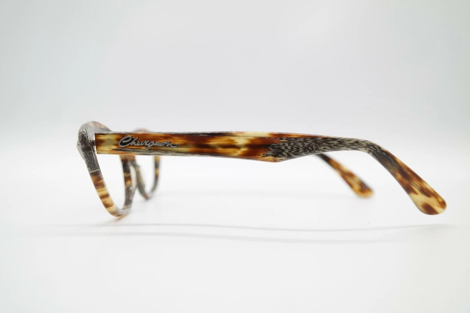 Vintage Chevignon Kelly Braun Silber Oval Brille Brillengestell eyeglasses NOS - Bild 2 von 4