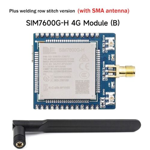 4X( SIM7600G-H 4G-Modul mit GeschweißTer SMA-Antenne Globales Multiband-4G/3G/2G - Bild 1 von 10