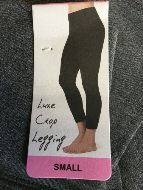 Womens Members Mark Luxe Crop Leggings Stretch Gray Size S Small for sale online | eBay