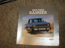 RARE Vintage 1984 Ford Ranger Spec Sheet Factory Sales Brochure Free SH