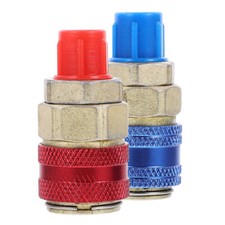 2PCS Coupler Connector Charging Hose Coupler Connector Air Conditioning