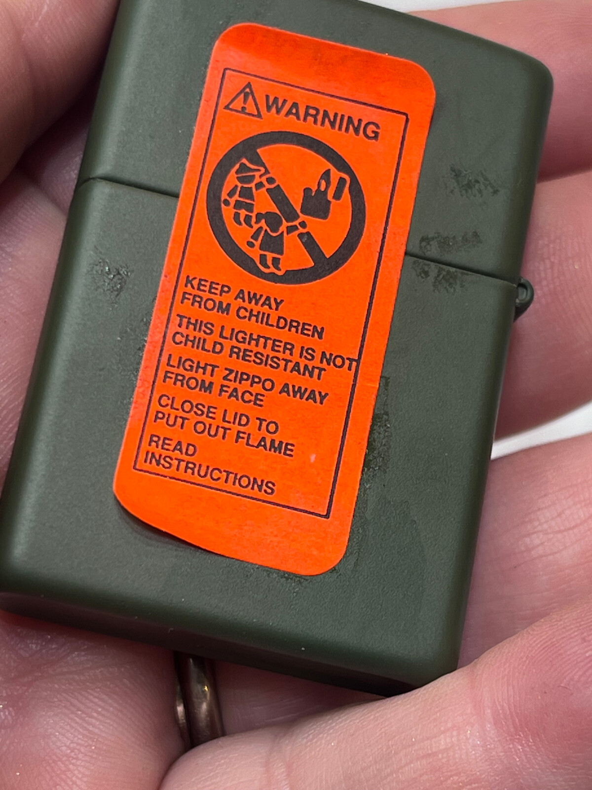 2000 Zippo Lighter United States Army Green Sticker Sealed In Case Bradford USA