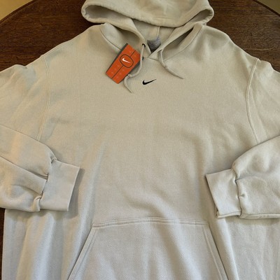 nike beige swoosh hoodie