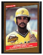 1986 Donruss Highlights #9 Johnny Ray
