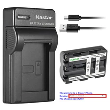 Kastar Battery Slim Charger for Sony NP-FM500H & Sony DSLR-A100W/B DSLR-A100K
