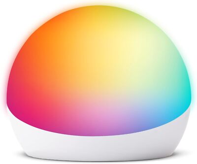 Amazon Echo Glow Multicolor Changing Alexa Compatible Kids Smart Lamp (White)