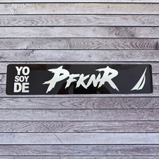 Tablilla Euro PR  Yo Soy de PFKNR Custom , Nautica Full Acrylic 3D